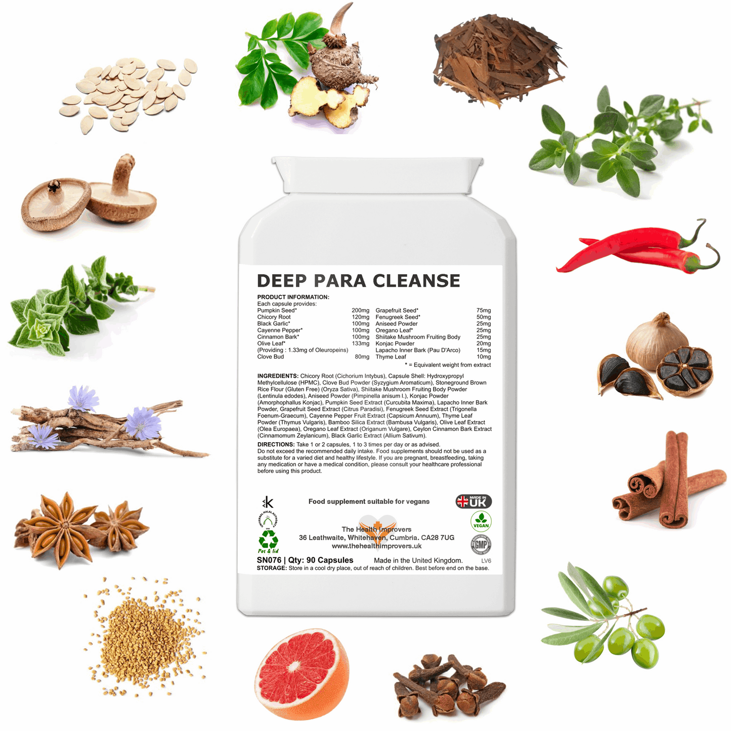 Parasite Cleanse Supplement for Humans | Natural Parasite Detoxification The Health Improvers
