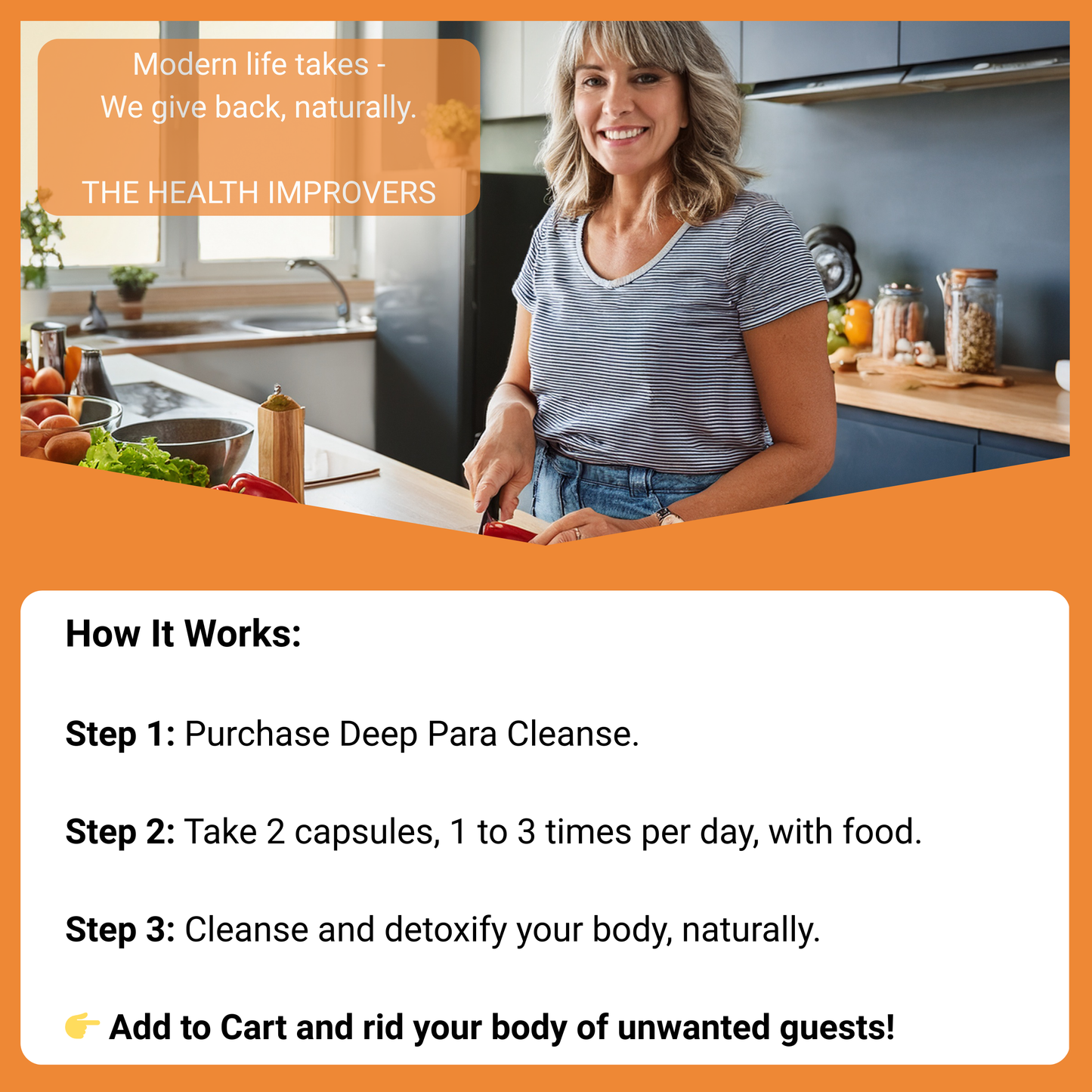 Parasite Cleanse Supplement for Humans | Natural Parasite Detoxification The Health Improvers