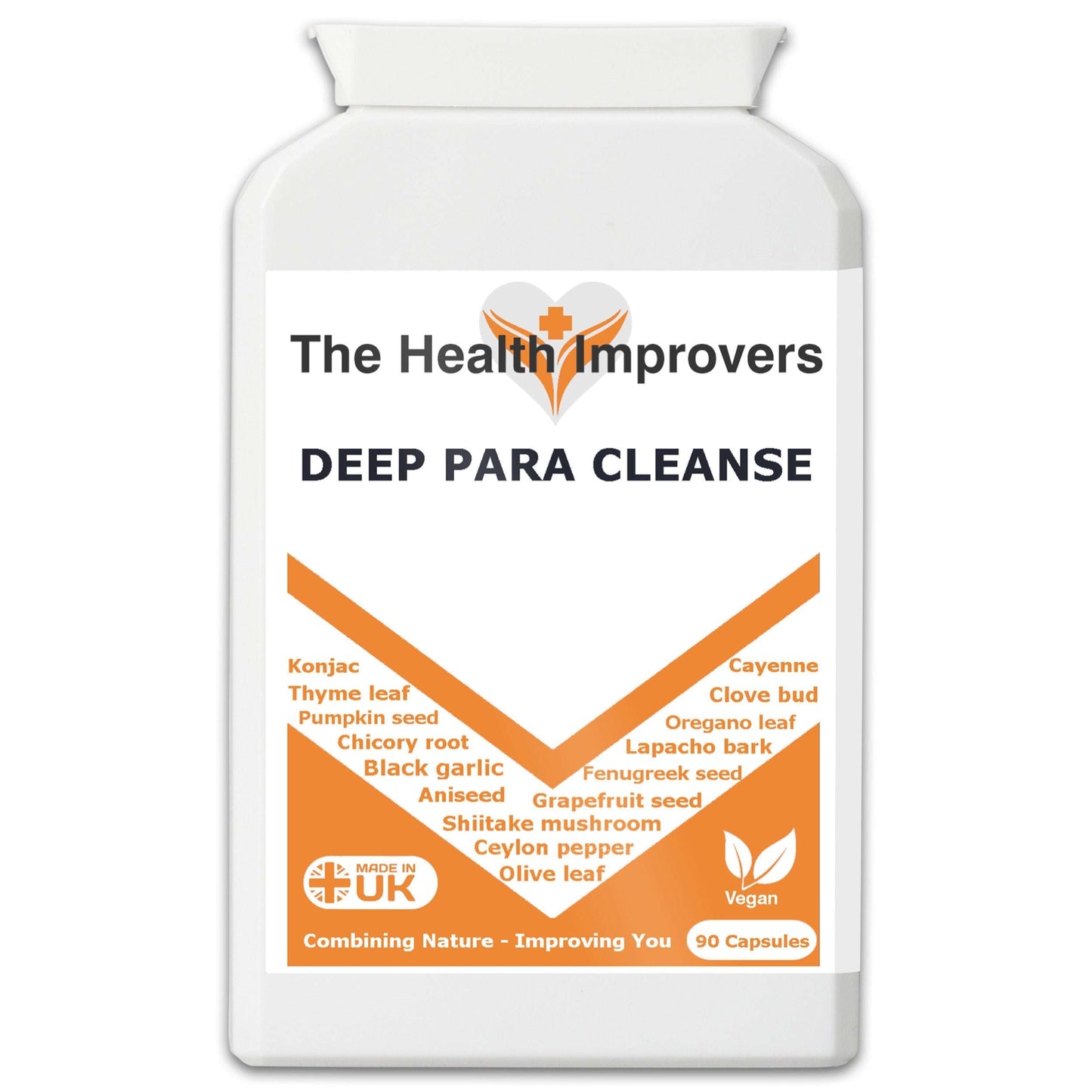 Deep Parasite Cleanse Gastrointestinal Supplement with Pumkin Seed | Vegan | The Health Improvers