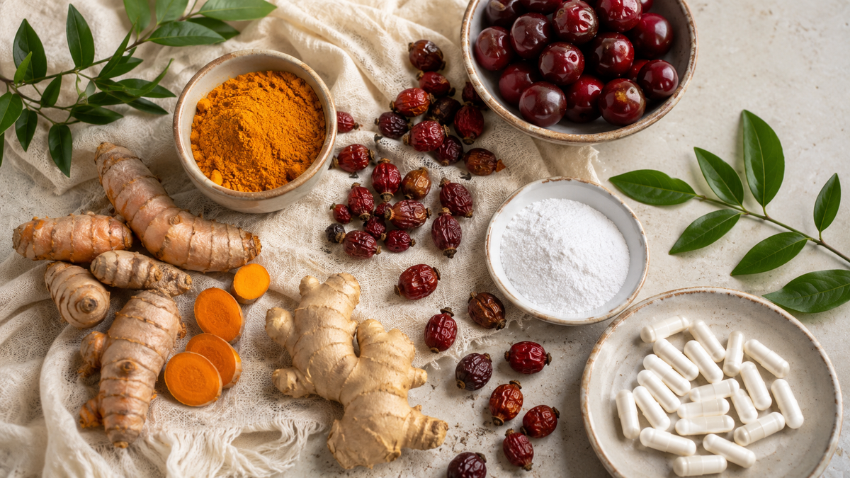 Comparison of UK joint supplements including glucosamine, turmeric, rosehip and collagen