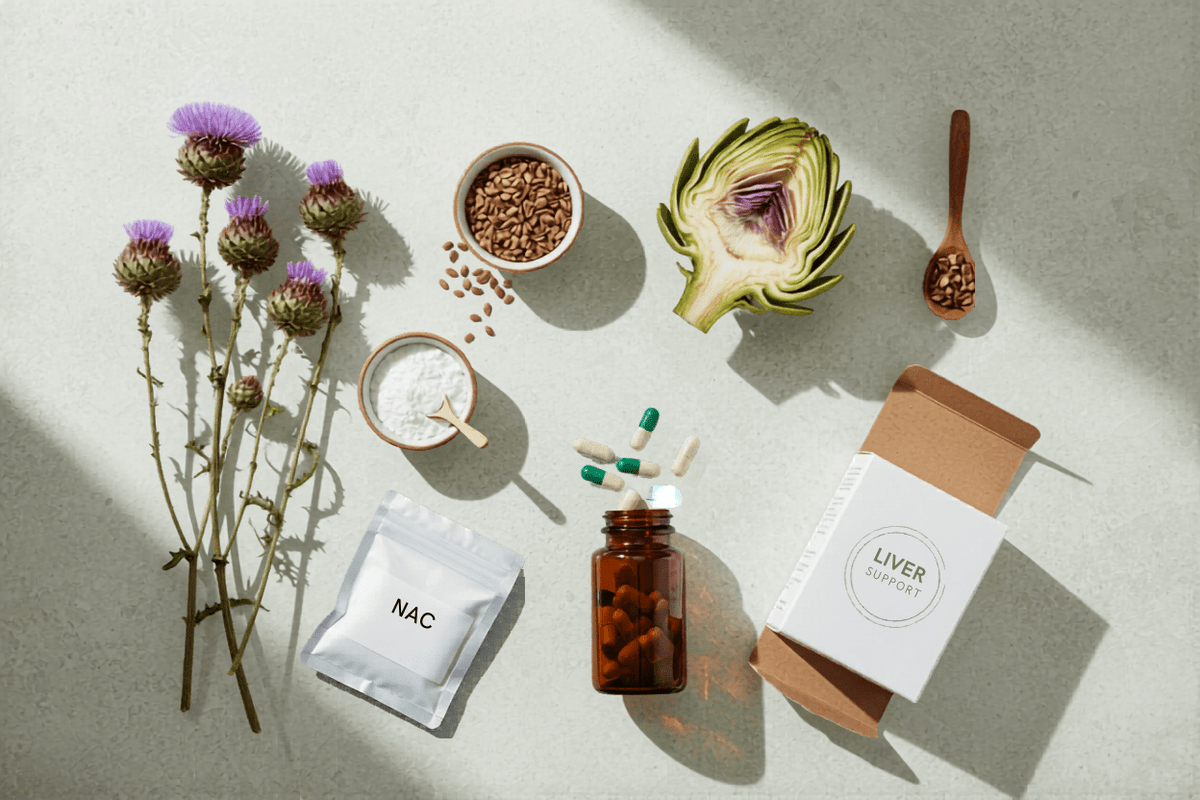 Choline, milk thistle and artichoke liver supplements compared by label and price