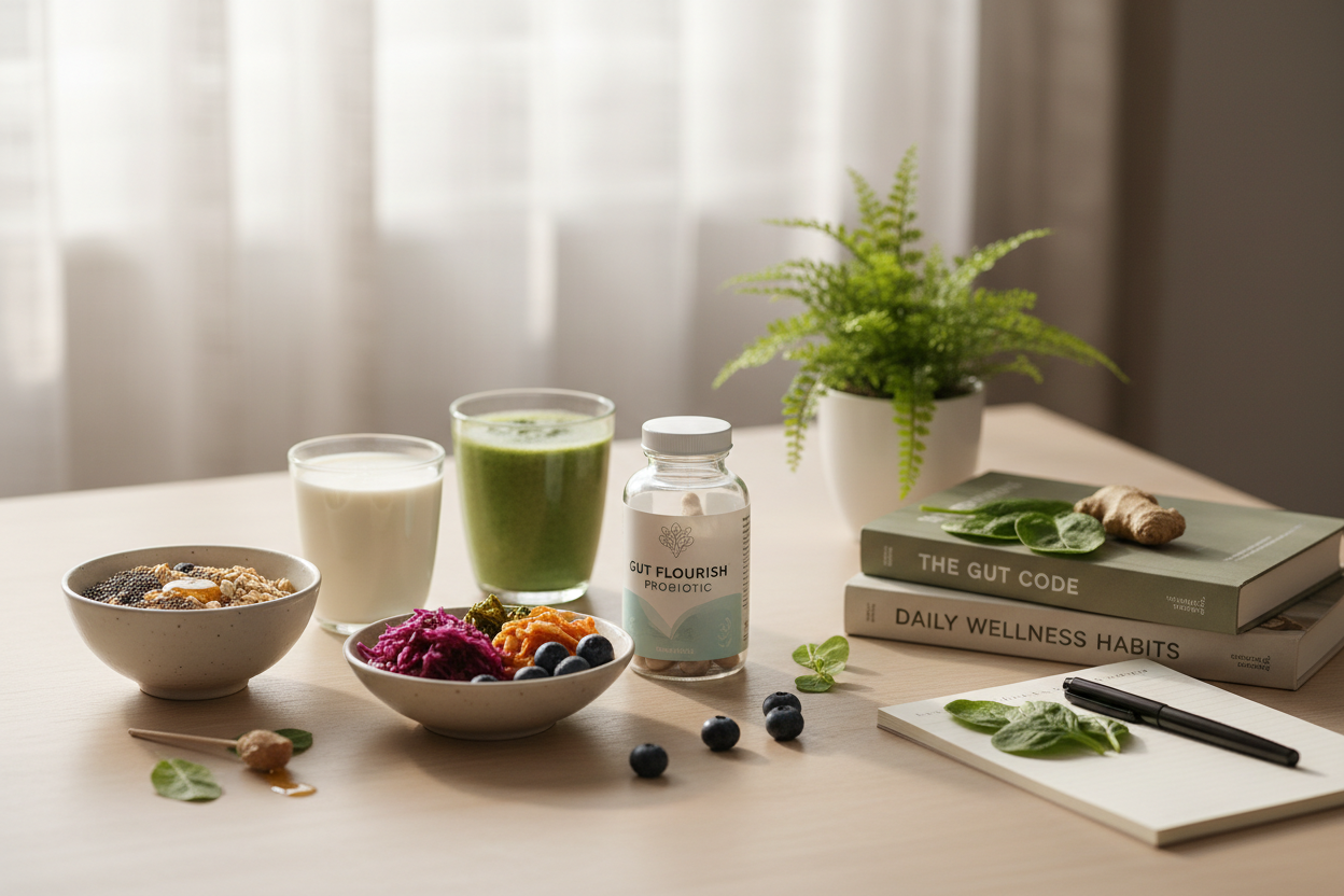 4 Billion CFU 8 Strain Probiotic: Vegan & Acid Resistant for Daily Gut Health Support - The Health Improvers