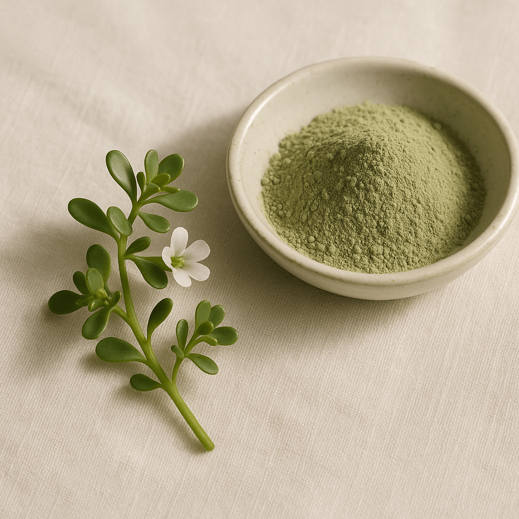 Bacopa monnieri plant illustrating what nootropic means on a UK supplement label
