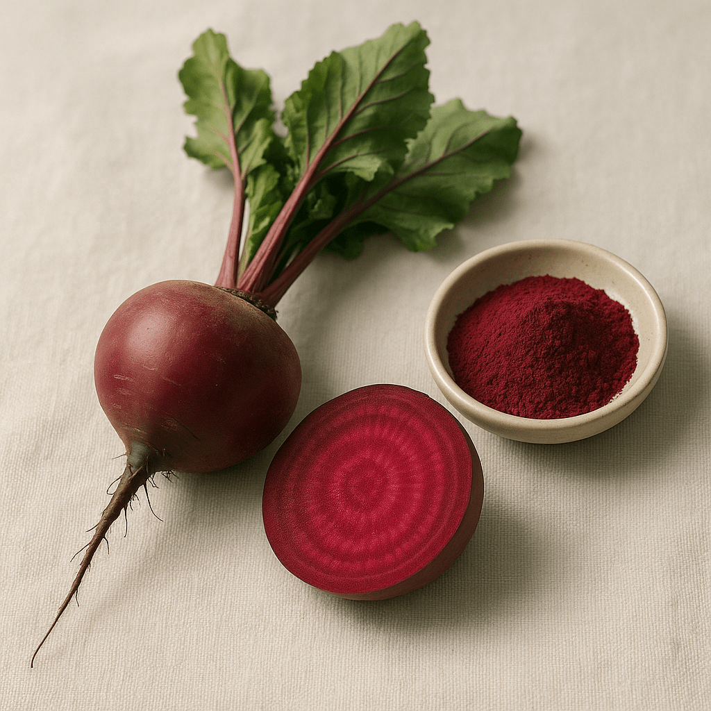 Fresh beetroot and beetroot powder — how dietary nitrates from beetroot work