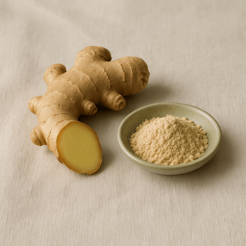 Apple cider vinegar, ginger and supplement ingredients illustrating an ACV label guide