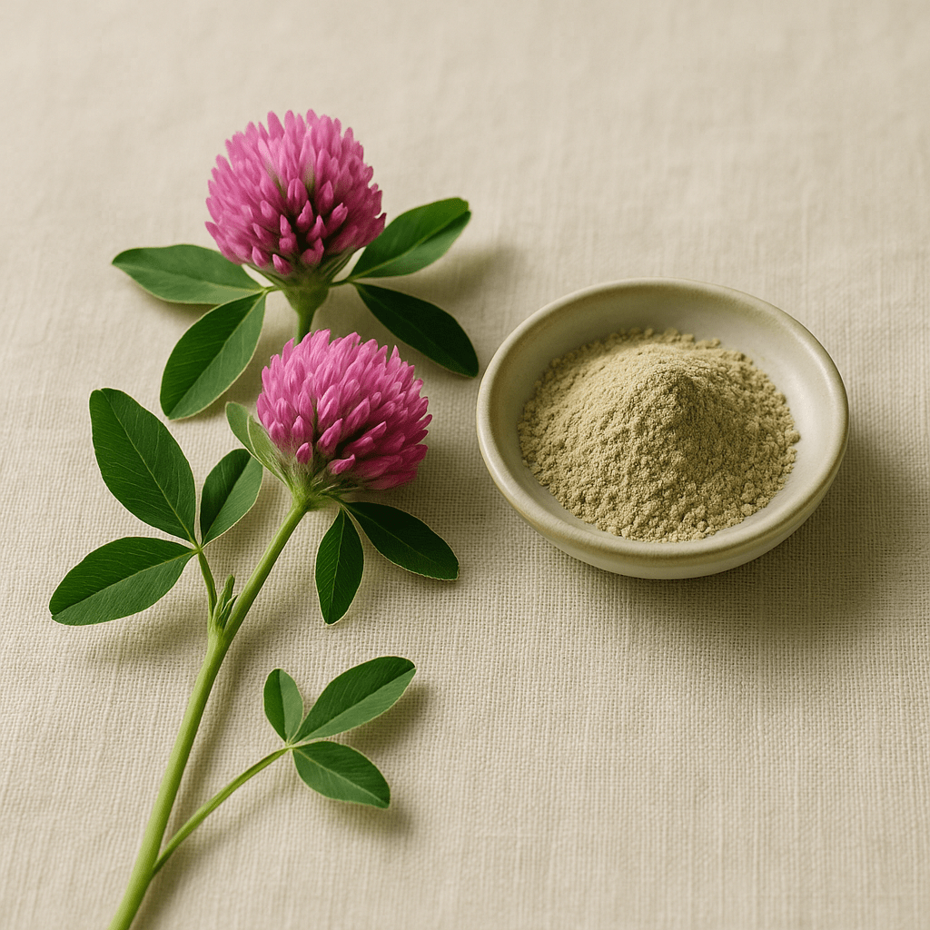 Red clover flowers for a UK comparison of menopause supplements and THR medicines