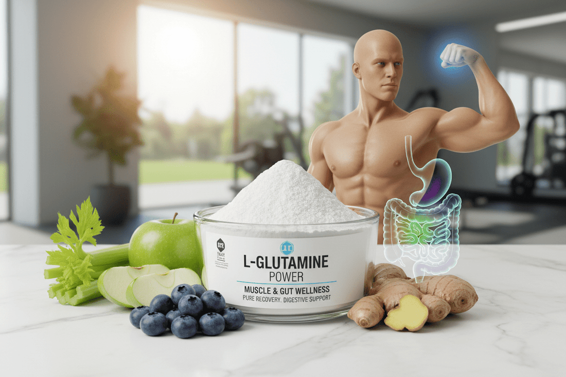L-Glutamine Powder: Pure Amino Acid for Gut Health & Muscle Recovery - The Health Improvers