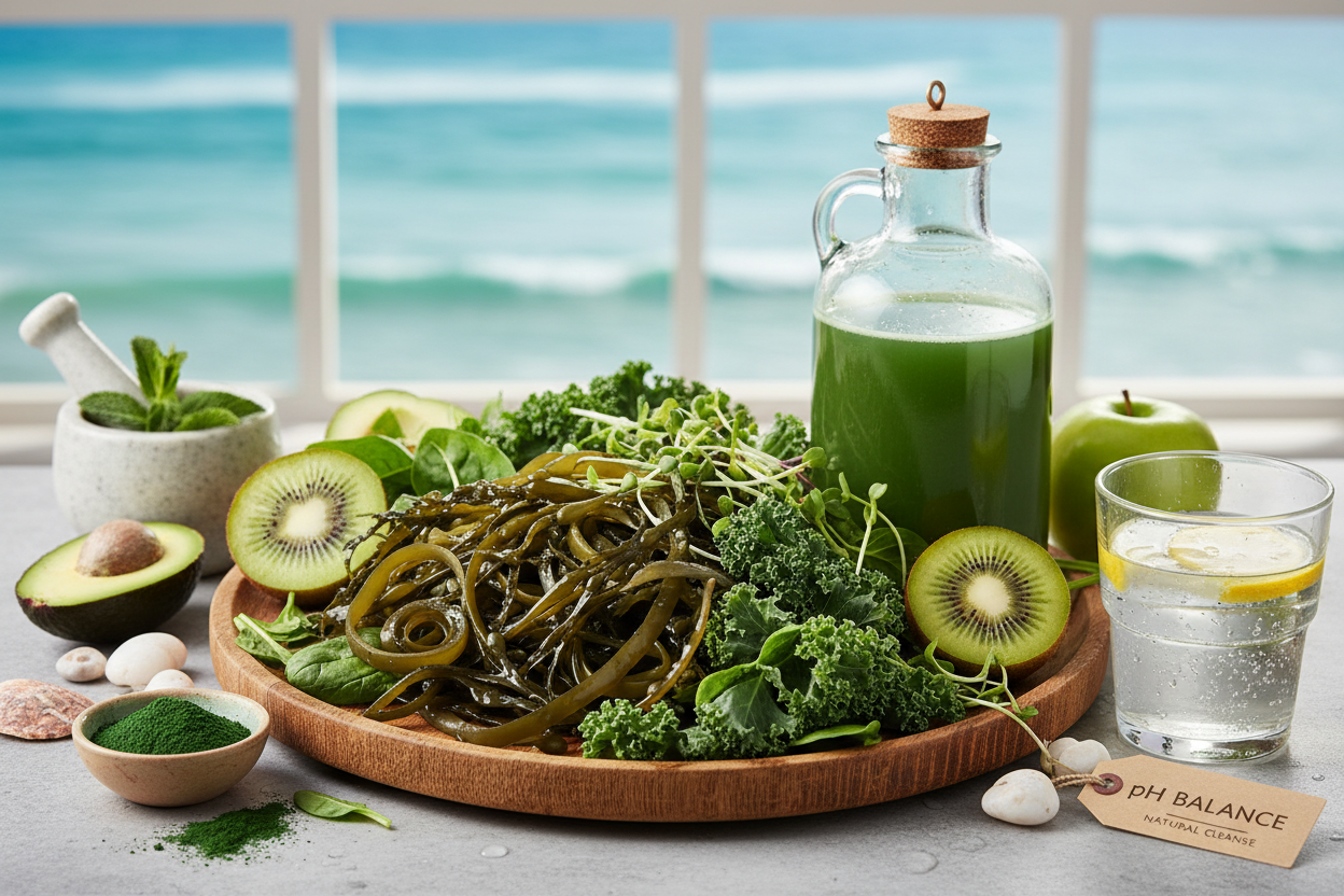 Organic Alkalising Detox: Seaweed, Greens & Adaptogens for Natural Cleansing - The Health Improvers