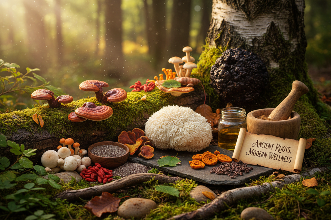 Organic Multi-Mushroom Complex: Immune & Brain Health Support from Nature's Superfoods - The Health Improvers