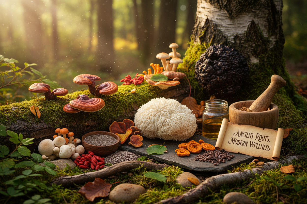 Organic Multi-Mushroom Complex: Immune & Brain Health Support from Nature's Superfoods - The Health Improvers