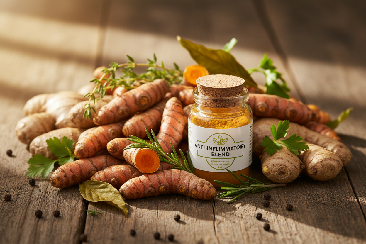 Turmeric Herbal Combo: Organic Anti-Inflammatory for Joints, Immunity & Wellness - The Health Improvers