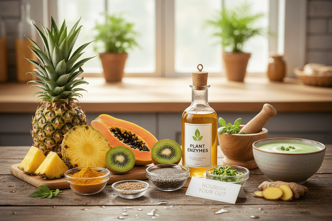 Plant-Based Digestive Enzymes: Natural Support for Bloating, Gut Health & Digestion - The Health Improvers