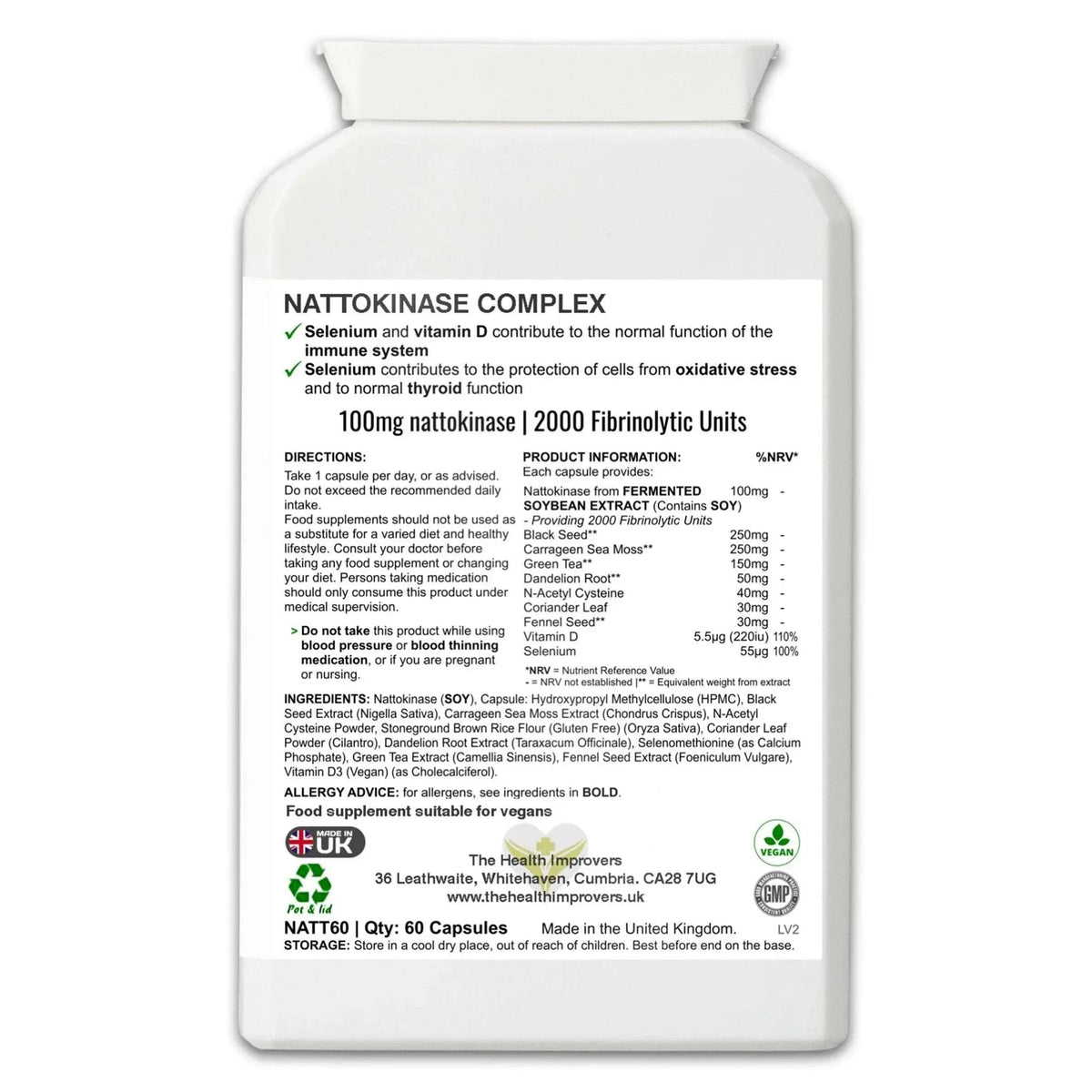 Nattokinase Complex supplement — nattokinase safety guide, who should not take it