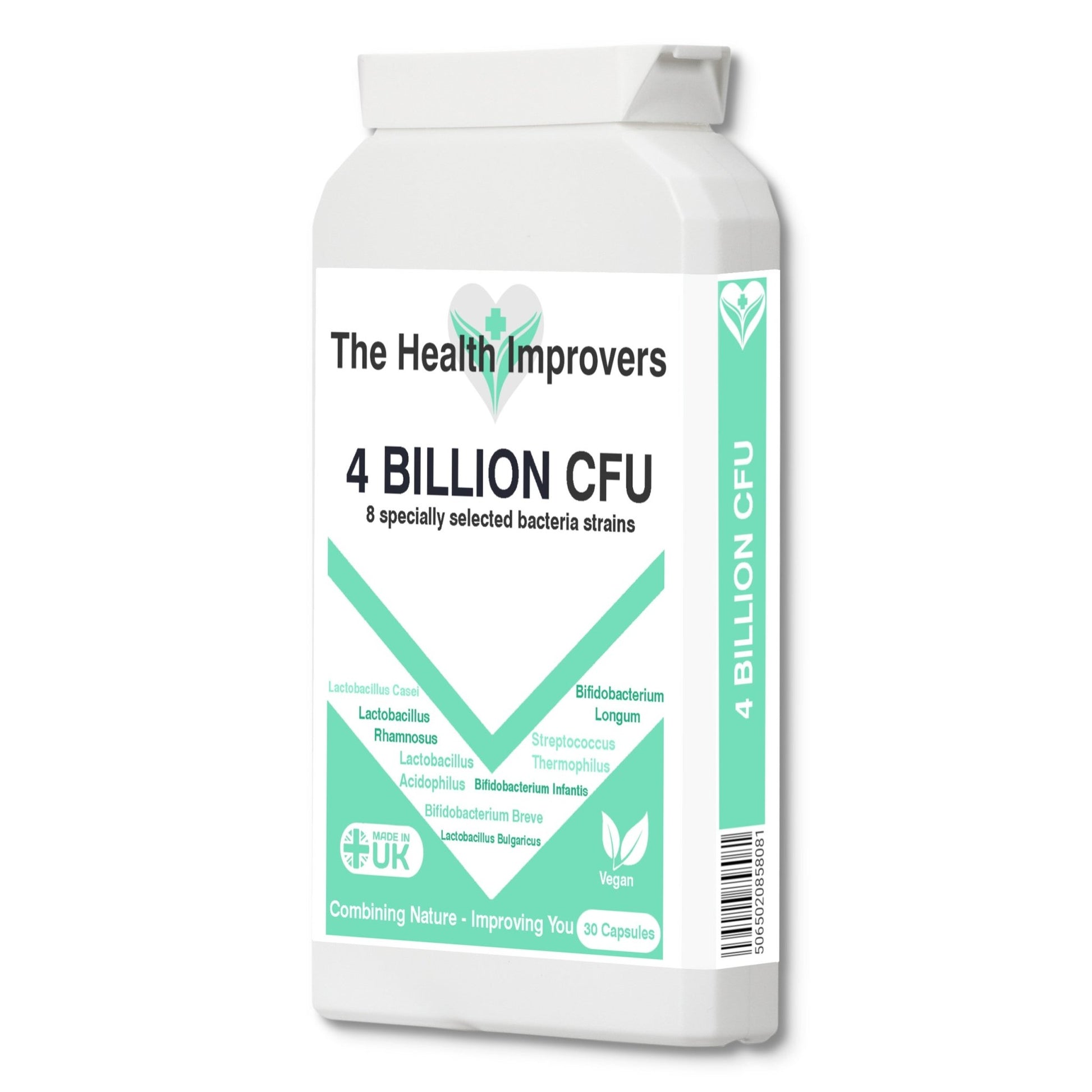 4 Billion CFU Probiotics for Digestion Gut Health & Bloating Supplement Capsules - The Health Improvers