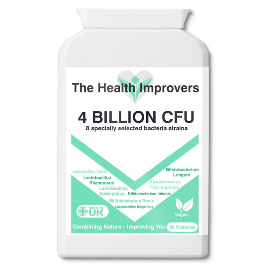 4 Billion CFU Probiotics for Digestion Gut Health & Bloating Supplement Capsules - The Health Improvers