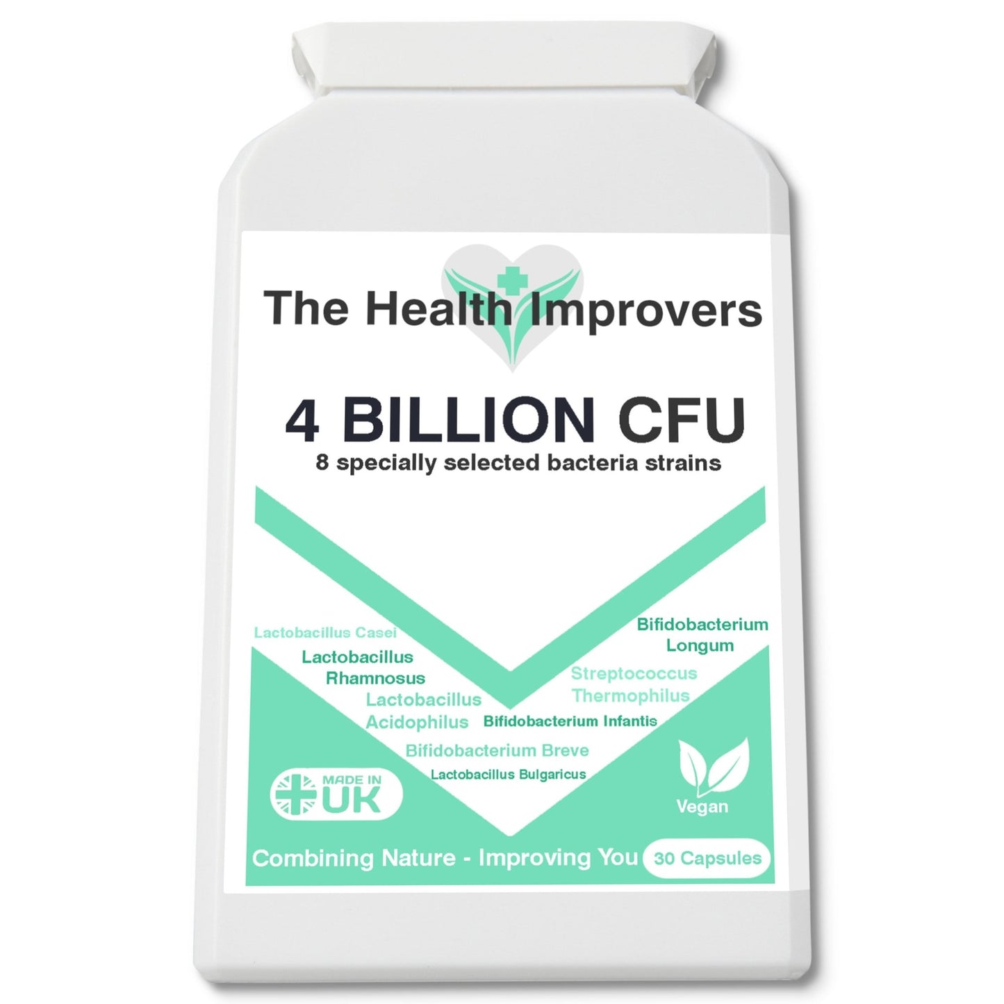 4 Billion CFU Probiotics for Digestion Gut Health & Bloating Supplement Capsules - The Health Improvers