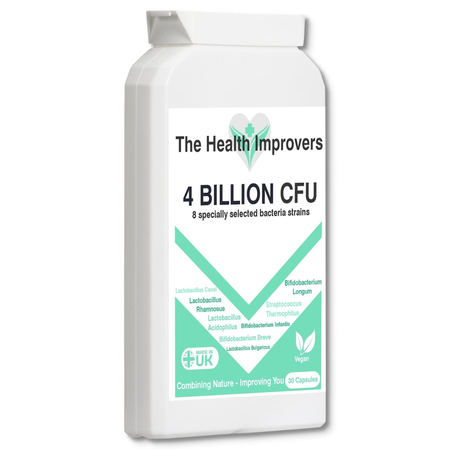 4 Billion CFU Probiotics for Digestion Gut Health & Bloating Supplement Capsules - The Health Improvers