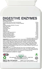 6 Powerful Digestive Enzymes 8 Soothing Herbs 4 Gut Health Capsules Supplements - The Health Improvers