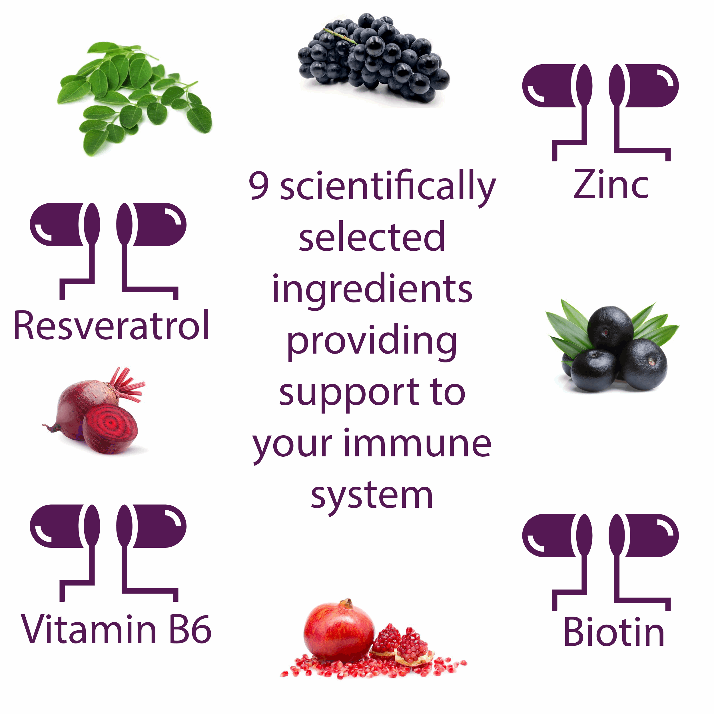 Acai Berry Complex | Antioxidants, Immunity, Energy, Hair & Skin Supplement The Health Improvers