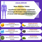 Water Retention Tablets | Natural Diuretic Pills | Reduce Bloating Supplement The Health Improvers