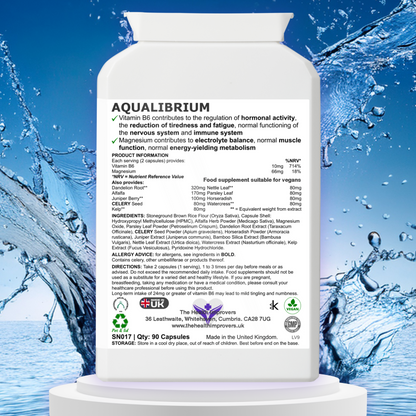 Water Retention Tablets | Natural Diuretic Pills | Reduce Bloating Supplement The Health Improvers
