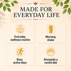 Collagen Peptides Powder made for everyday life, an everyday wellness routine, a morning shake and busy active days alongside a varied diet