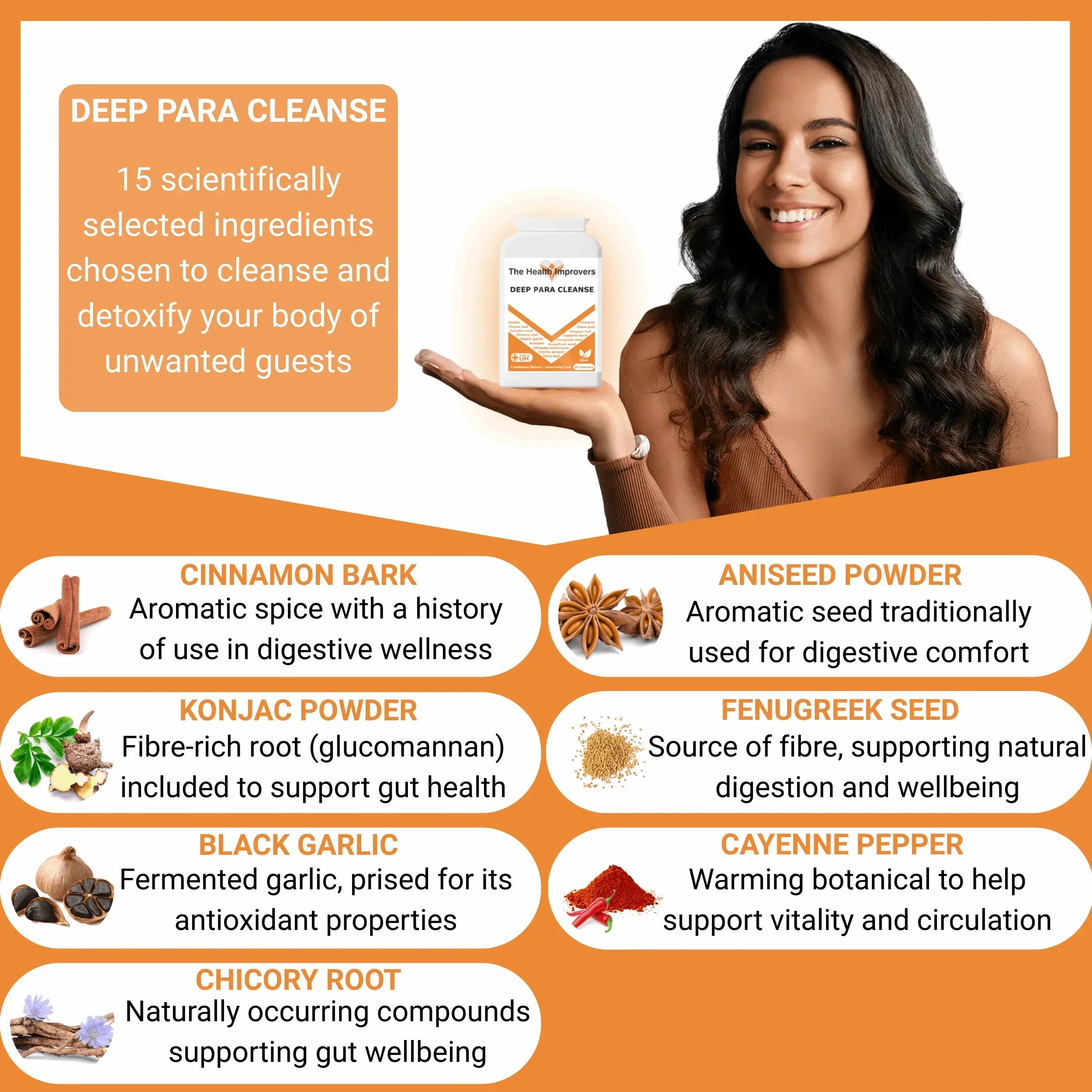 Parasite Cleanse Supplement for Humans | Natural Parasite Detoxification & Dewormer - The Health Improvers