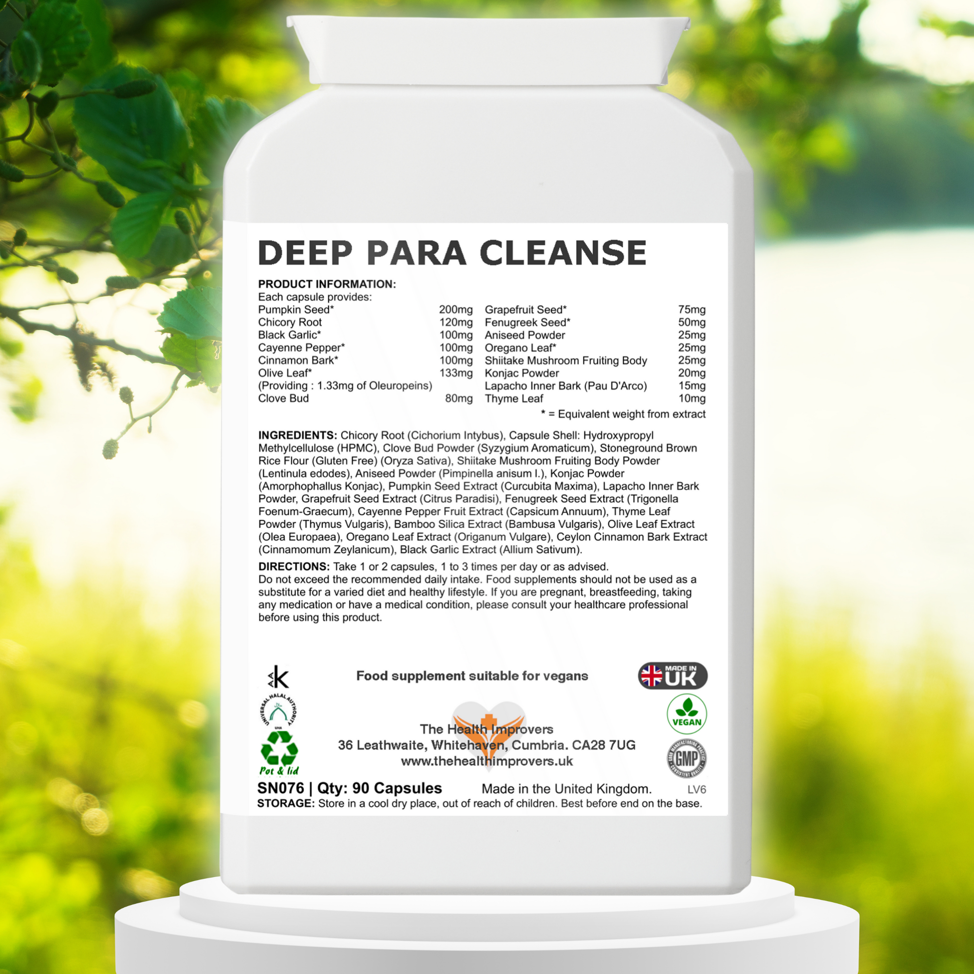 Parasite Cleanse Supplement for Humans | Natural Parasite Detoxification & Dewormer The Health Improvers