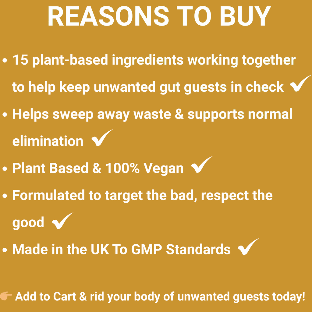 Parasite Cleanse Supplement for Humans | Natural Parasite Detoxification & Dewormer - The Health Improvers