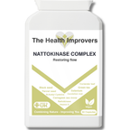 Nattokinase Complex 100mg - front of bottle - UK made vegan supplement