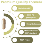 Nattokinase Complex 100mg - key benefits visualisation