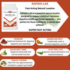 Rapido-Lax | Fast Acting Constipation Relief Supplement | Vegan Stool Softener - The Health Improvers