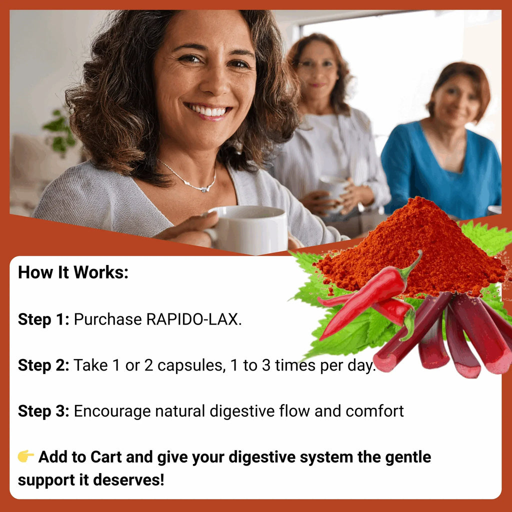 Rapido-Lax | Fast Acting Constipation Relief Supplement | Vegan Stool Softener - The Health Improvers
