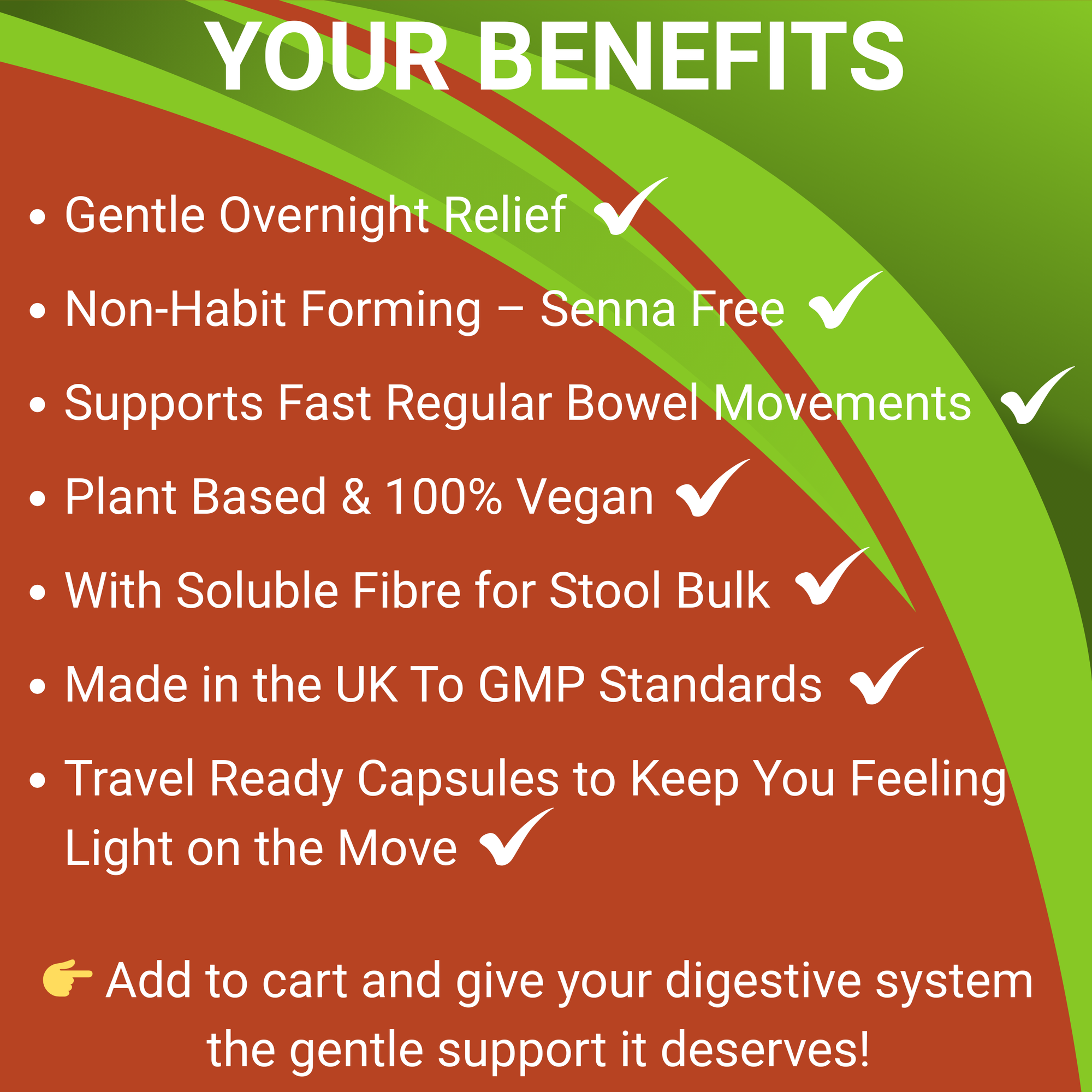 Rapido-Lax | Fast Acting Constipation Relief Supplement | Vegan Stool Softener The Health Improvers