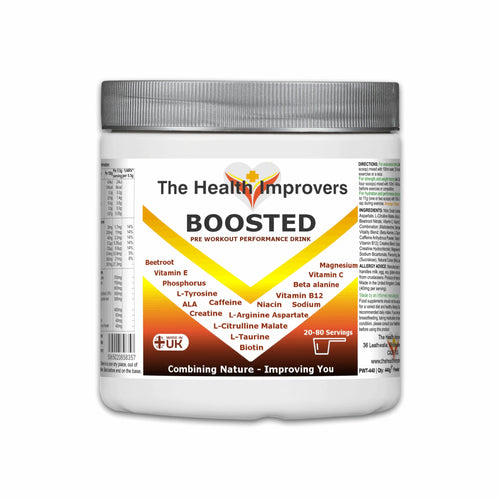 Boosted – Nitric Oxide Pre-Workout Blend for Strength, Energy & Focus - The Health Improvers