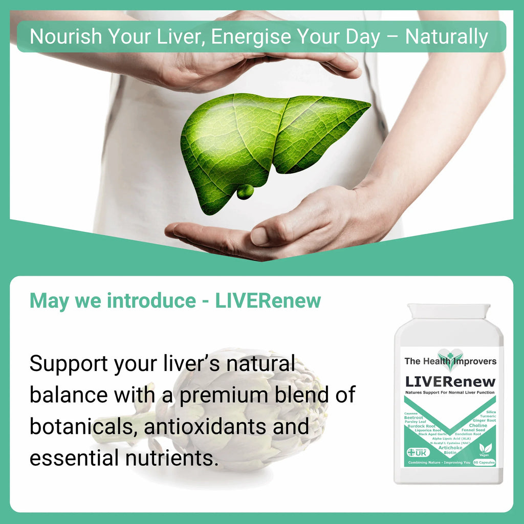Liver & Gallbladder Complex Supplement | Natural Detox, Cleanse & Cell Protection - The Health Improvers