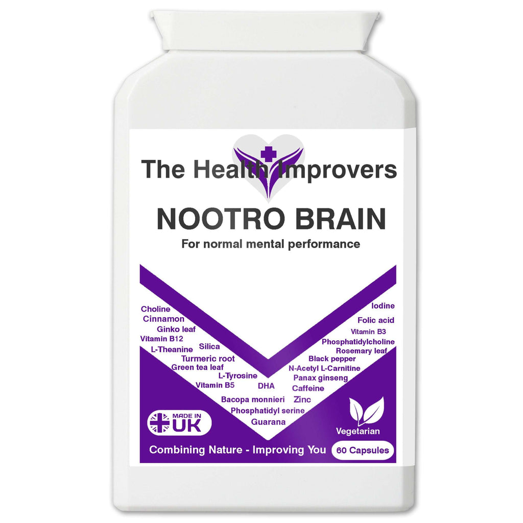 Nootro Brain | Natural Nootropic Brain Supplement | Focus | Memory | Clarity The Health Improvers