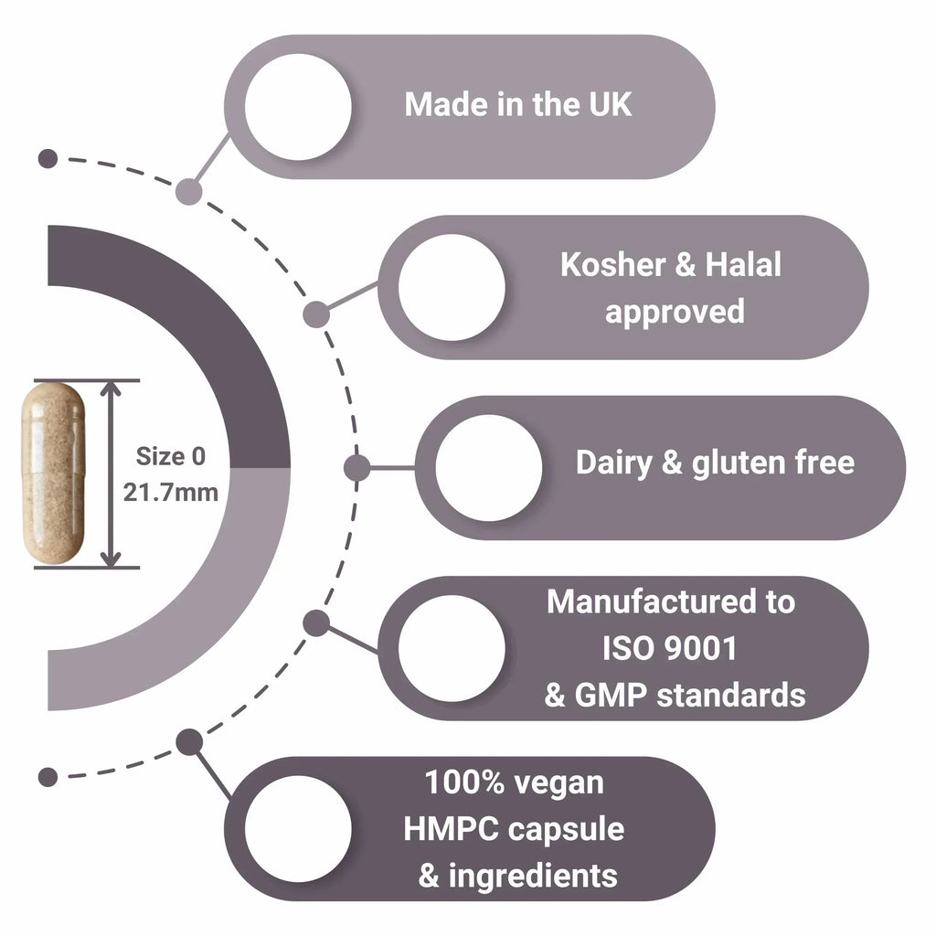 Strong & Effective Night Time Supplement with Magnesium | Vegan | UK Made - The Health Improvers