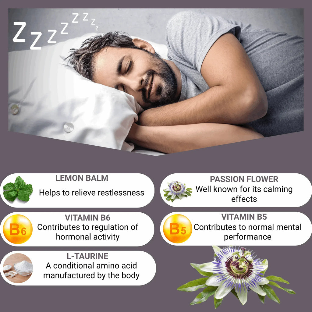 Strong & Effective Night Time Supplement with Magnesium | Vegan | UK Made - The Health Improvers