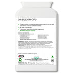 High Strength Probiotic UK | 20 Billion CFU 8-Strain Vegan Capsules