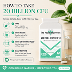High Strength Probiotic UK | 20 Billion CFU 8-Strain Vegan Capsules