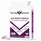 Acai Berry Complex antioxidant supplement bottle by The Health Improvers