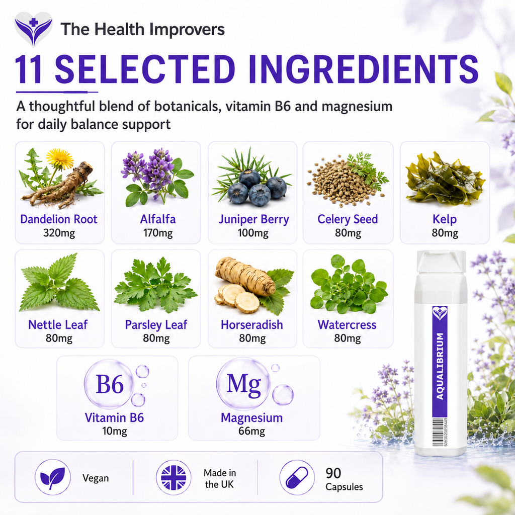 Water Retention Tablets | Natural Diuretic Pills | Reduce Bloating Supplement