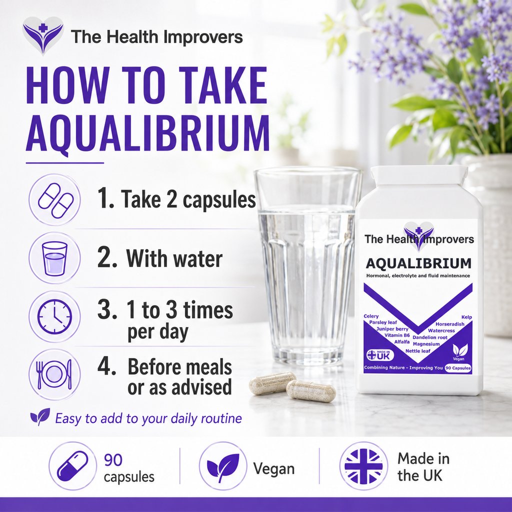 Water Retention Tablets | Natural Diuretic Pills | Reduce Bloating Supplement