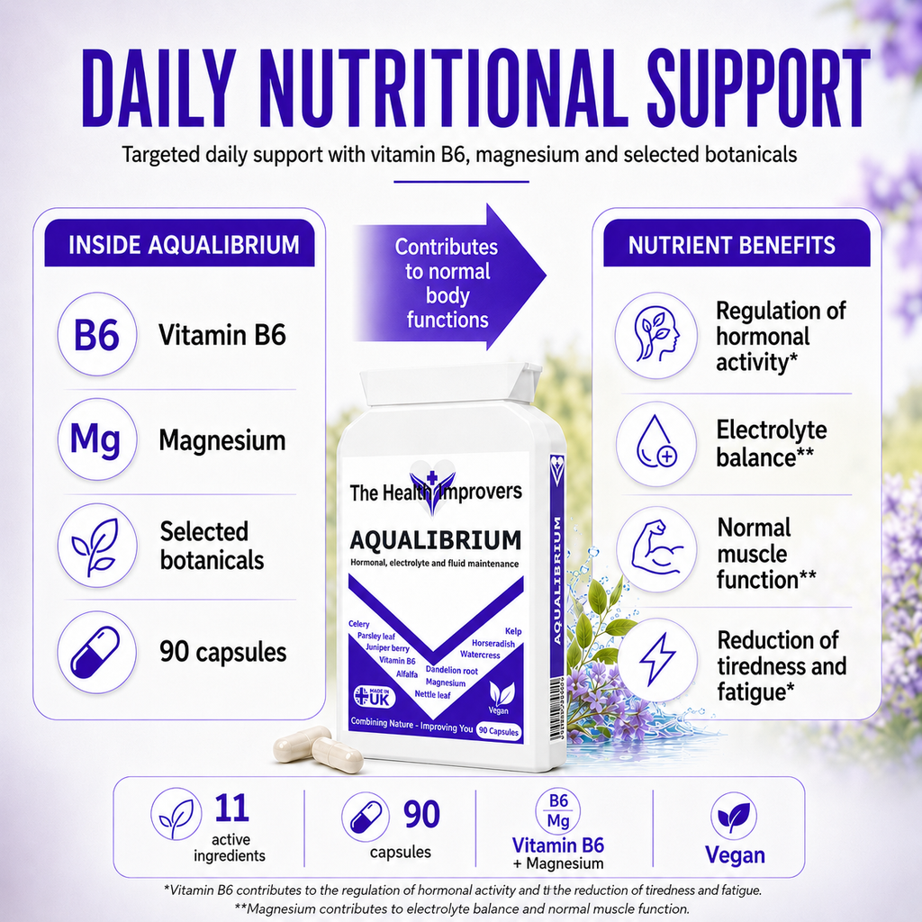 Water Retention Tablets | Natural Diuretic Pills | Reduce Bloating Supplement