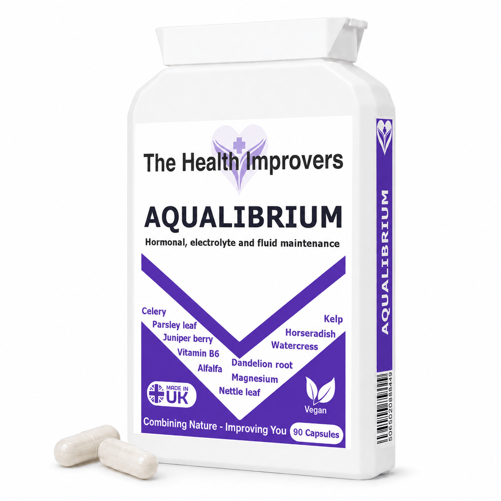 Aqualibrium supplement bottle by The Health Improvers