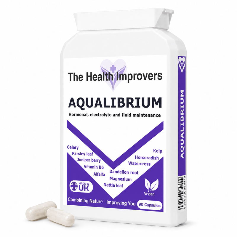 Aqualibrium supplement bottle by The Health Improvers