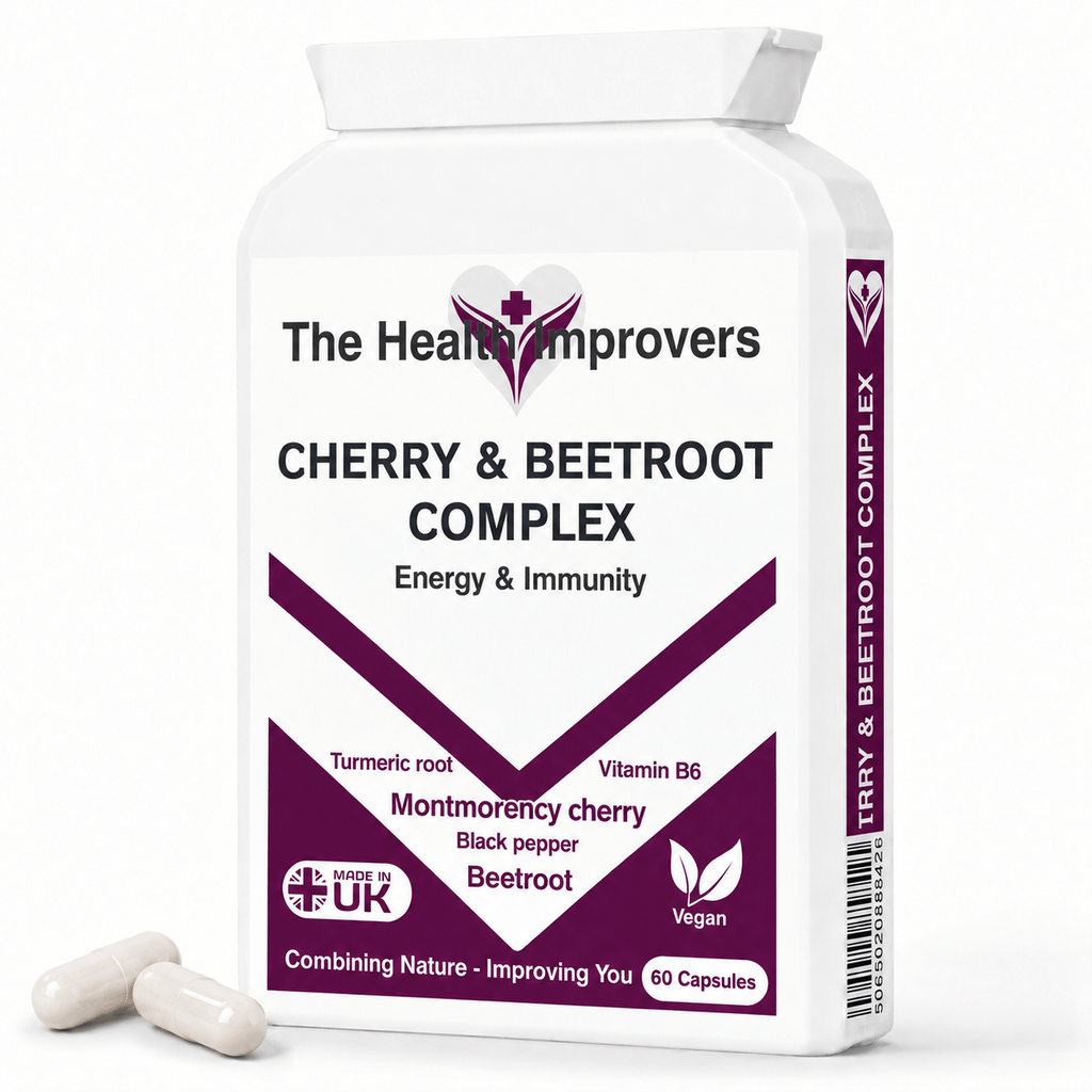 Montmorency Cherry and Beetroot Recovery Complex bottle by The Health Improvers