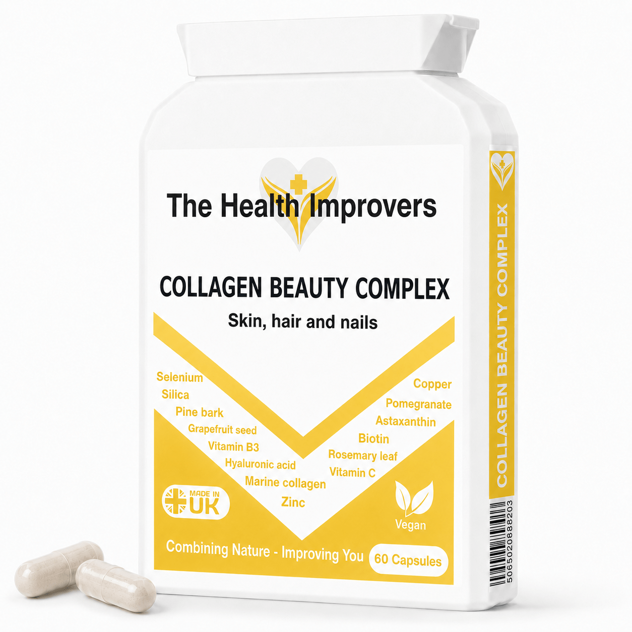 Marine Collagen Beauty Complex bottle by The Health Improvers