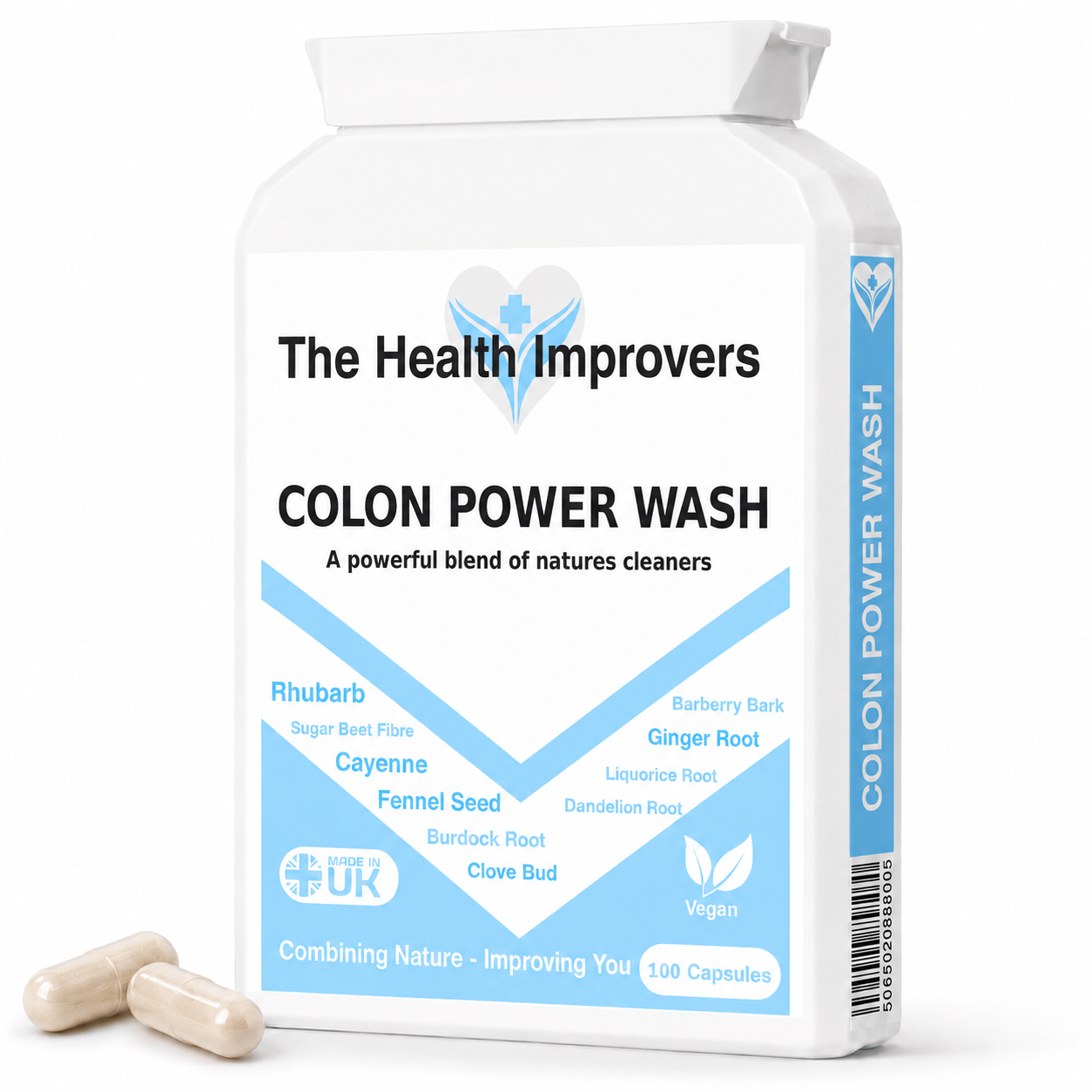 Natural Digestive System Cleanser bottle by The Health Improvers